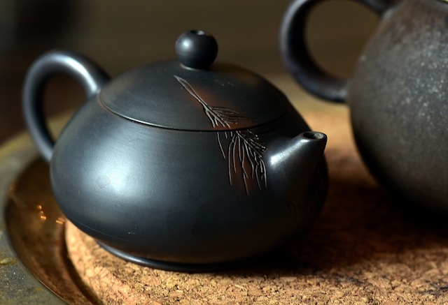中国茶器　烏龍茶作法用セット•青花（景徳鎮製）